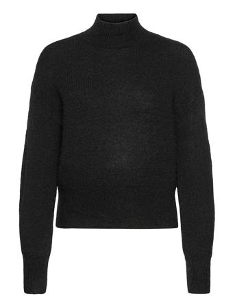 Yasagate Hn Ls Knit Pullover S. Pullover Svart YAS