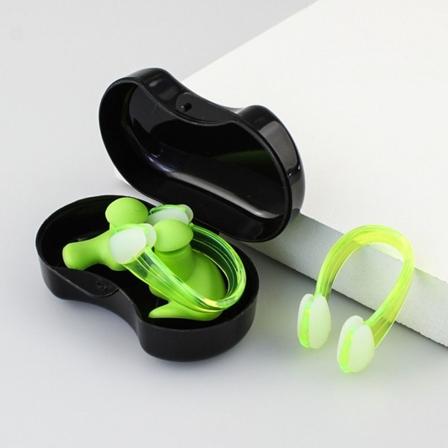 Øreprop Næseklemmedragt Svømmeørepropper Sæt GRØN green