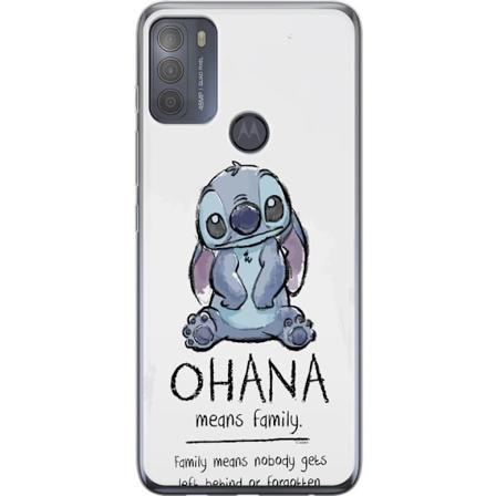 Motorola Moto G50 Gjennomsiktig deksel Stitch Ohana