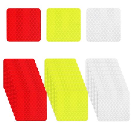 Sikkerhedsreflekterende klistermærker advarsel reflekterende tape klistermærker nat synlighed reflektorer selvklæbende cykel klistermærker vandtætte 