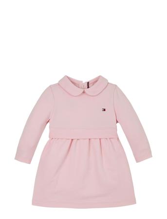Essential Dress Ls Dresses & Skirts Dresses Casual Dresses Long-sleeved Casual Dresses Pink Tommy Hilfiger