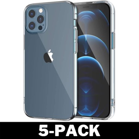 Genomskinligt Gummi iPhone 12 Pro Skal Transparent TPU