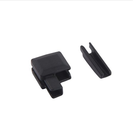 Sorte lynlåshoveder - 10 sæt (størrelse 5#)