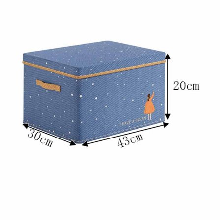 Quilt Opbevaringspose Tøj Opbevaringspose BLÅ M