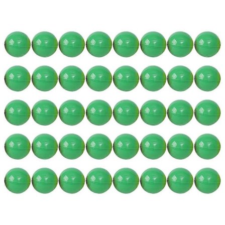 50 stk. lotterikugler ornamenter lodtrækningskugler festaktivitet plastik åbningsbare kuglerekvisitter