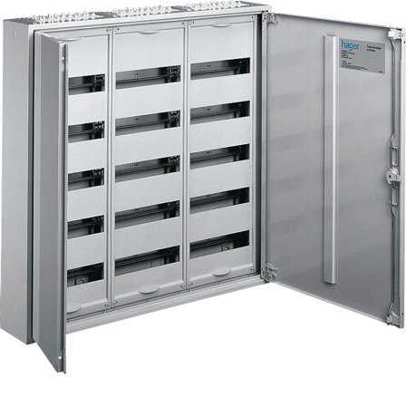 Hager FWB74S Standardskap høyde 1100 mm 336 moduler, 4-fase, Elfordeling & strømforsyning