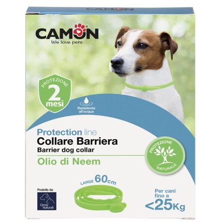 Camon Protection Collare Antiparassitario Olio Neem Cane Fino A