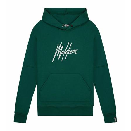 Malelions Essentials Hoodie Senior Dark Green , Groen , Heren , Maat: XS