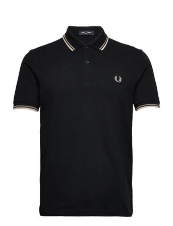 Twin Tipped Fp Shirt Black Fred Perry