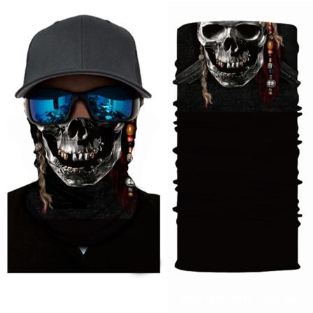 Skull Face Skidmask Med Dödskalle Svart