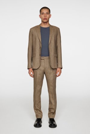 J.Lindeberg - Lois Super Linen Pants - Fashion - Brown - Men - 44