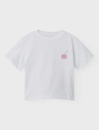 Nmfjellian Ss Nreg Top Tops T-Kortærmet Skjorte White Name It