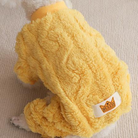 Teddy Solid Color Warm Fuzzy Fleece T-shirts T-shirt Med Öppen Knapp