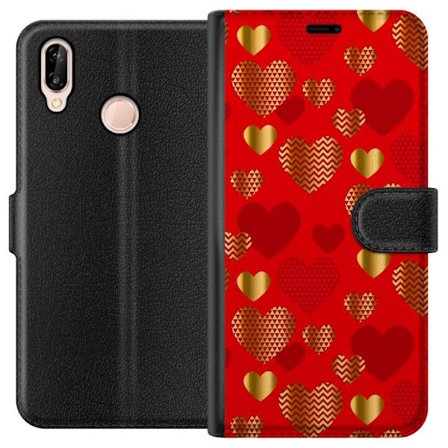 Yhteensopiva Lompakkokotelo Huawei Huawei P20 lite GoldenHearts