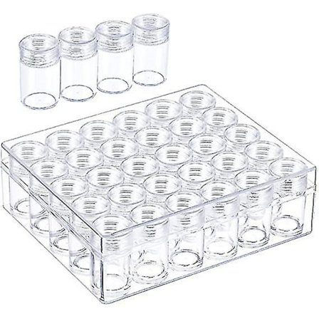 Klar Plastik Perle Opbevaringsbeholdere 30 stk Rejse Makeup Glas