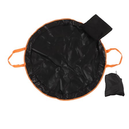 Våddragt Skiftemåtte Vandtæt Foldbar Bærbar Surf Skiftemåtte Opbevaringspose til Svømning Orange Side