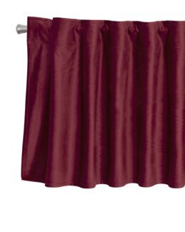 Multibandskappa enfärgad sammet Vinröd - Linea
