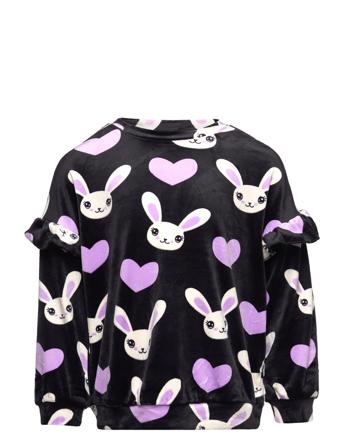 Sweater Velour Aop Sweatshirt Trøje Multi/mønstret Lindex