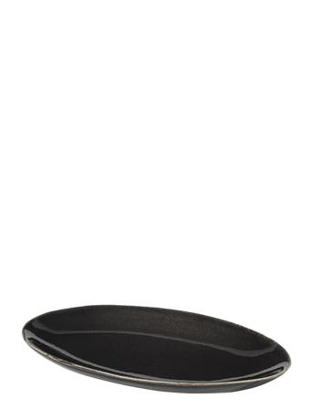 Plate Oval Nordic Coal Home Tableware Serving Dishes Serving Platters Brun Broste Copenhagen