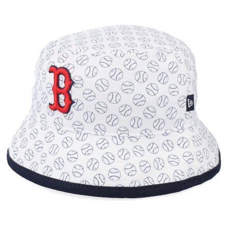 New Era - White bucket Sombrero - Kids Boston Red Sox Cutie White Bucket @ Hatstore