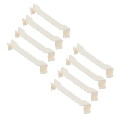 Förvaringslåda rätvinkligt hörnstaplingshjälp Sparar utrymme Förvaringskorgstöd Stativ för hemmet 8pcs