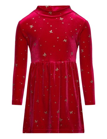 Nmfrifly Ls Vel Dress Red Name It