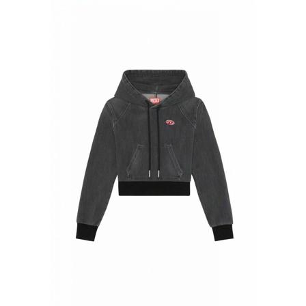 Diesel, Hoodies Szary, Kobieta, Rozmiar: M