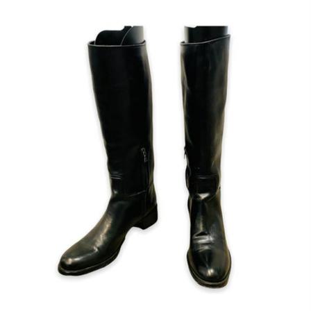 Prada Vintage, Pre-owned Boots Zwart, Dames, Maat:39 EU,leer