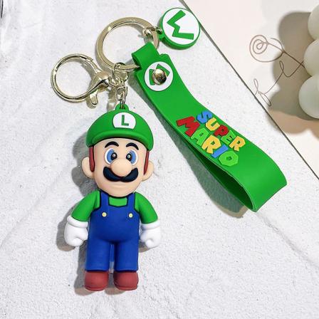 30 Tyyliä Super Mario Avaimenperä Mario Bros Luigi Toad Yoshi Bowser Toimintafiguuri Malli Pvc Sarjakuvakassi Nukke Riipus Lelut Lahjat 