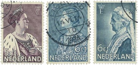 Holland 1934 - NVPH 265-266+269 - Stemplet