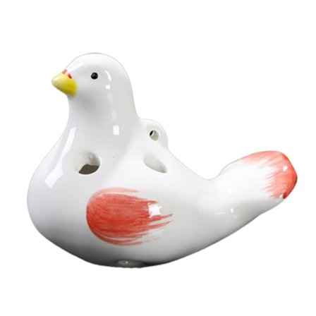Kaesi Professional Ocarina Adorable Ceramic 6-hole Pigeon Tenor Ocarina For Beginner (FMY)