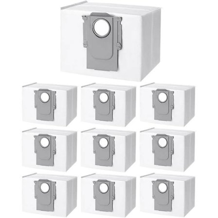 Säck för dammsugare - Phonillico - Paket med 10 - Kompatibel med Roborock S8/S7/Q5 - Engångs - Damm