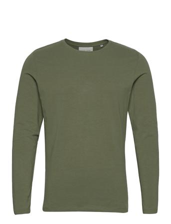 Theo Ls T-Shirt T-Langærmet Skjorte Grøn Casual Friday