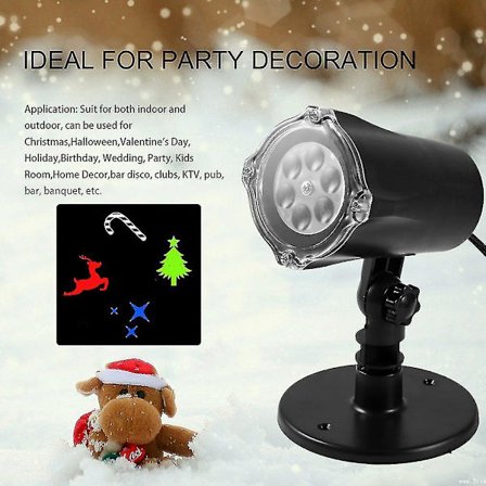 Vedenkestävä 4w 4 Led Värillinen Led-projektori Joulu