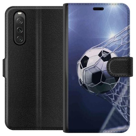 Kompatibelt Lommeboketui til Sony Sony Xperia 10 V Fotball Fart Nett Ball Sport Kamp