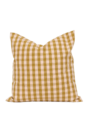 A World of Craft MARIA Kuddfodral 40x40, rosa/senap Sovrum Rosa 40X40 cm