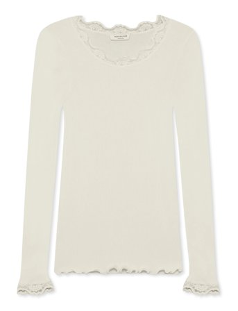 Rosemunde | Rwbabette Silk Ls Lace T-Shirt | S