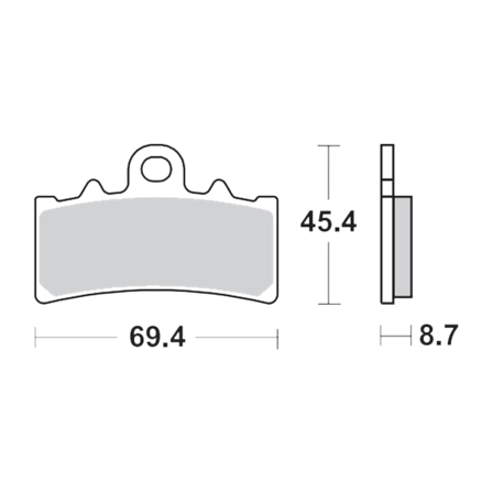 Remblokken Voor Moto-Master RoadPro Sinter - KTM RC 200 2014-2021
