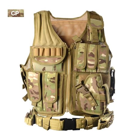 Outdoor Summer Mesh Andas träningsväst Multifunktionell Special Forces Väst Cs Field Tactical Väst