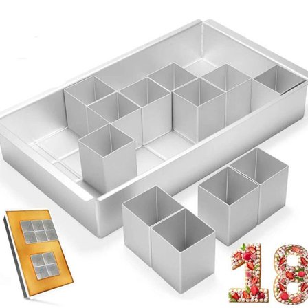 Bageform numre, tal og bogstaver kageform, stor rektangulær kageform,