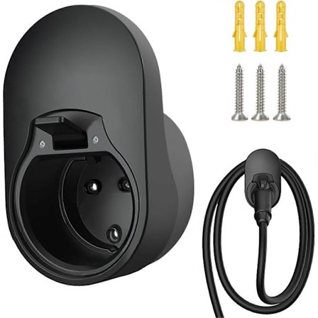 Type 2 Vægmontering - Vægboks Holder, Kabel- og Stikholder, Wallbox EV Charger Holder, Vægboks Kabelholder, Kompatibel med EU [Db]