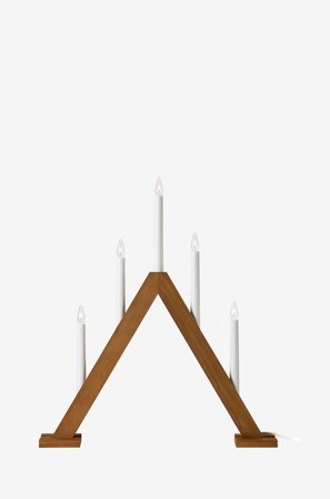 Markslöjd - Ljusstake Ariele 5L - Brun - Adventsljusstakar - Från Homeroom