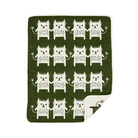 Klippan Filt Chenille, 70x90 cm Bädda Grön ONESIZE