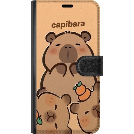 Kompatibelt Lommeboketui til Samsung Samsung Galaxy A16 5G Capybara søt figur søt trendy samler