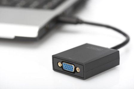 Digitus USB 3.0 to VGA Adapter - ekstern videoadapter - svart