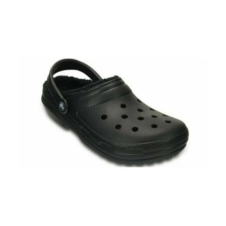 Crocs classic fuzz lined clog , Zwart , unisex , Maat: 45 EU Schoenen