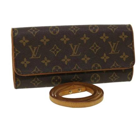 Louis Vuitton Vintage, Pre-owned Canvas louis-vuitton-bags Bruin, Dames, Maat:ONE Size