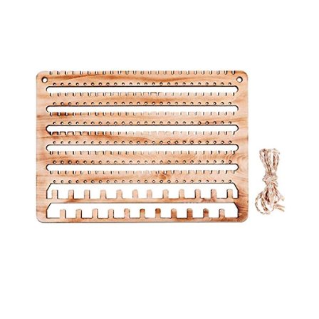 Puinen korujen järjestäjä seinälle asennettava, riippuva korujen järjestäjä korvakorujen järjestäjä kaulakoruteline B