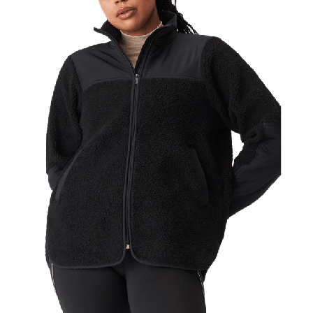 Röhnisch Phoebe Pile Jacket Träningskläder Dam Svart XXL