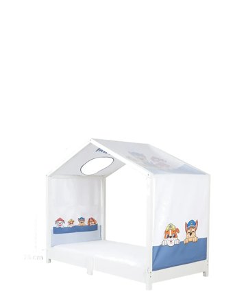 Paw Patrol Cover For Montessori House Beds 70 X 140 Cm - White - 70X 140CM